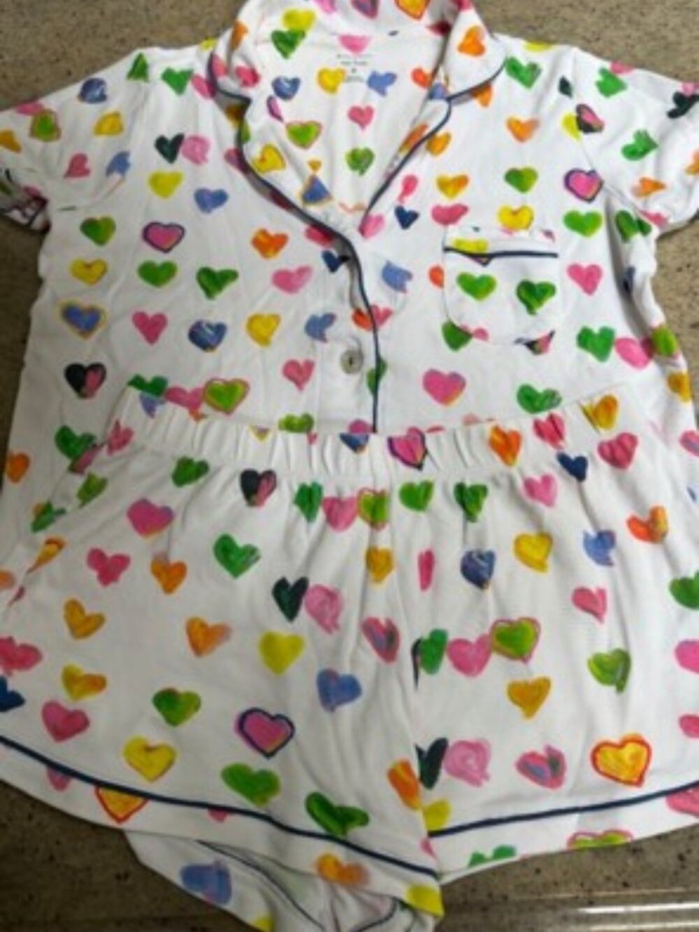 Kerri Rosenthal x Roller Rabbit Multicolor Heart Pajama Set